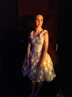 Ballerina off stage just before performance 